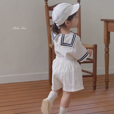 bebe nine36  (65cm-115cm) 3色海軍線條領套裝1