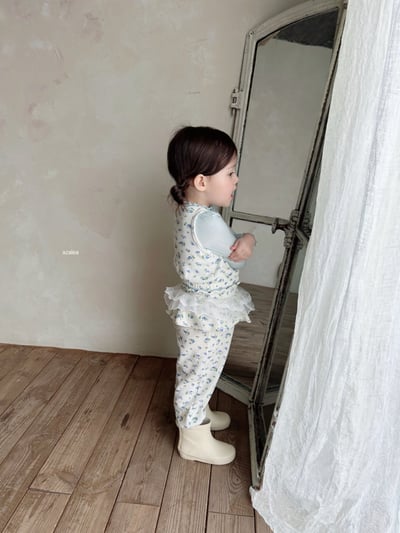 Azalea22｜(85-125cm) 小碎花餅蕾絲褲12