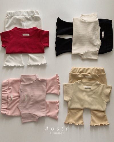 AOSTA09｜(6m-5y) 7色小標素色上衣4