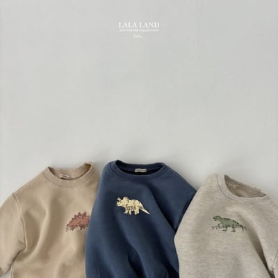 lala land13｜(60cm-83cm) 3色小恐龍內刷毛包屁衣2