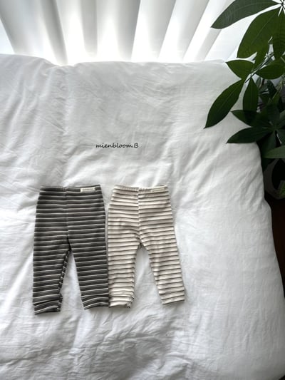 Bloom.b07｜(0m-24m/85cm-125cm) 條紋合身內搭褲5