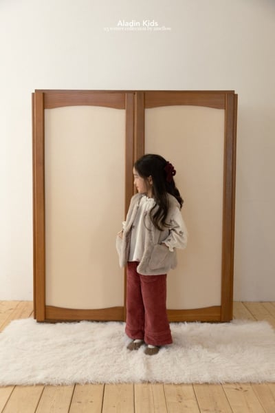 ALADIN08｜(75cm-114cm) 磨毛雙口袋直筒長褲24