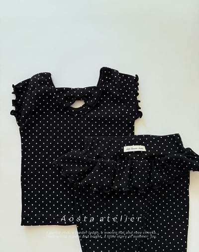 AOSTA55｜(6m-5y) 3款緞帶木耳邊上衣15