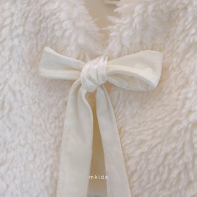 M-KIDS31｜(55-95cm) 1色刷毛緞帶背心2