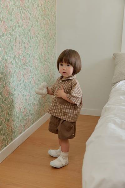 onu42｜(70cm-115cm) 格紋口袋襯衫7