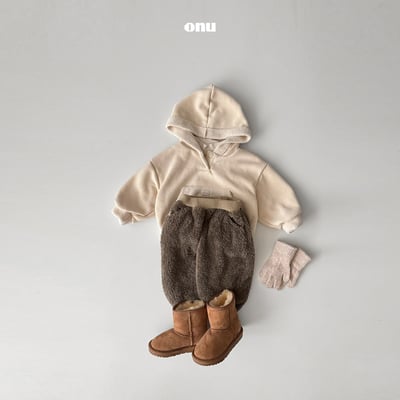 onu 50｜(70cm-115cm) 設計刷毛連帽上衣10