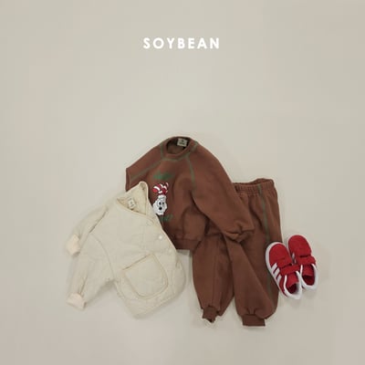 Soybean70｜(75cm-118cm) 雪兔印花休閒套裝15