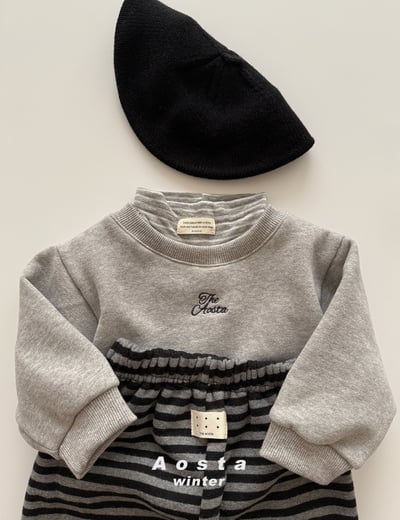 AOSTA33｜(6m-5y) 條紋休閒縮口褲17