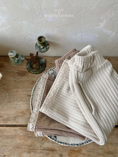 Monpetitbebe14｜(70cm-110cm) 燈芯絨蕾絲微寬褲18