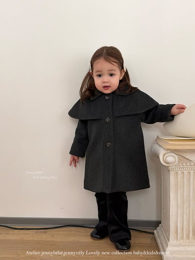 JE 638｜(80-110cm)  復古翻領大衣6