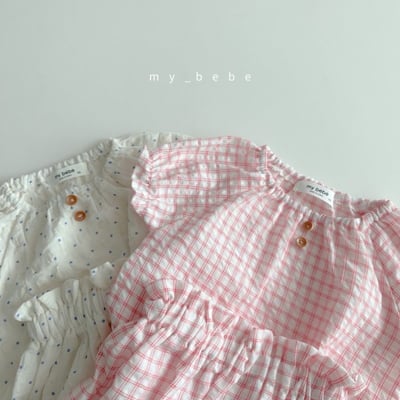 my_bebe16｜(58-72cm) 捲邊上衣燈籠褲套裝20