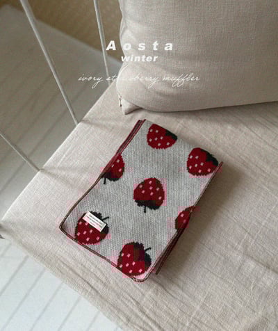 AOSTA05｜(6m-5y) 印花針織圍巾5