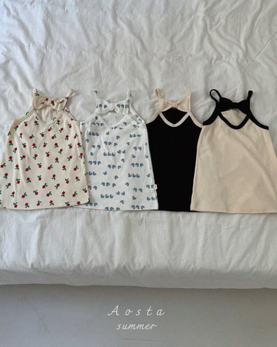 AOSTA46｜(6m-5y) 4款羅紋緞帶連身裙5