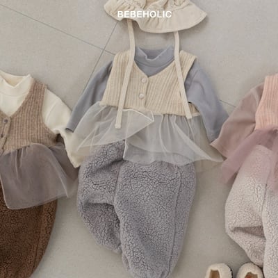 Bebe holic14｜(3m-18m) 壓紋薄紗背心20