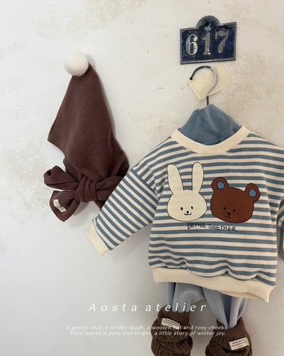 AOSTA66｜(6m-5y) 毛球連帽圍巾10