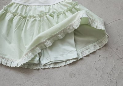 FLO38｜(75-140) 花邊波浪褲裙5