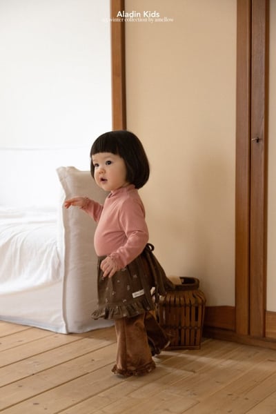 ALADIN02｜(75cm-114cm) 絲絨荷葉邊喇叭褲17