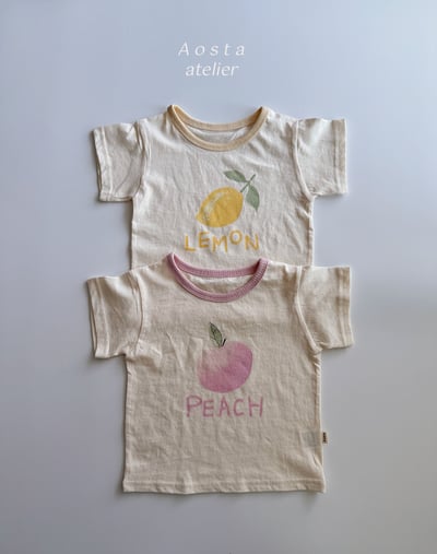 AOSTA28｜(6m-5y) 2款檸檬桃子上衣2