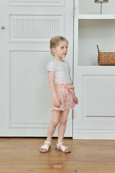 ROA25｜(6m-18m) 2色蕾絲滾邊碎花上衣7