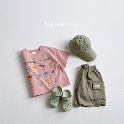 vivid74｜(78cm-125cm) 3款考古小恐龍短袖上衣17