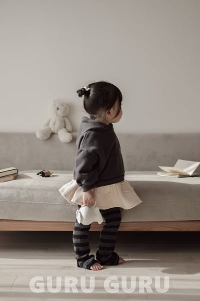 GURU GURU04｜(6m-24m) 4色條紋腳套襪6