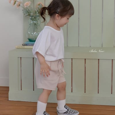 bebe nine23  (65cm-115cm) 3色抽繩口袋褲14