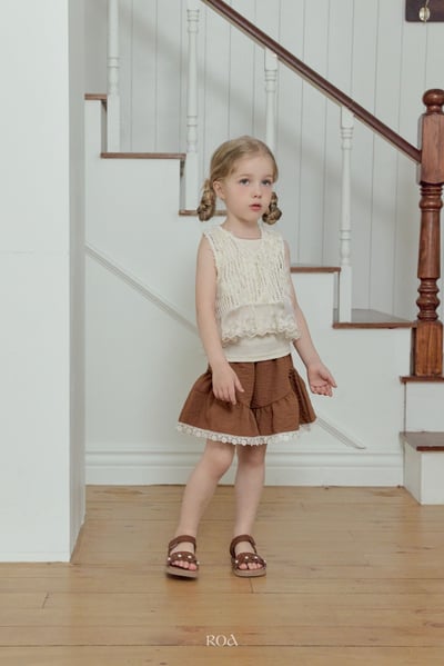 ROA34｜(6m-18m) 2色蕾絲滾邊褲裙13