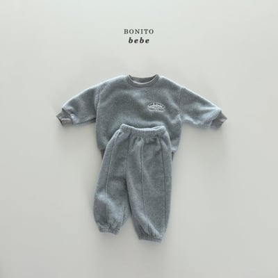 Bonito72｜(3m-18cm) 磨毛logo休閒套裝7