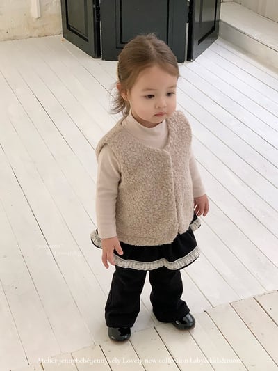 JE 398｜(73-100cm)  絨毛馬甲背心8