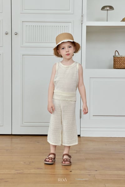 ROA05｜(6m-18m) 1色針織雕花鏤空套裝9