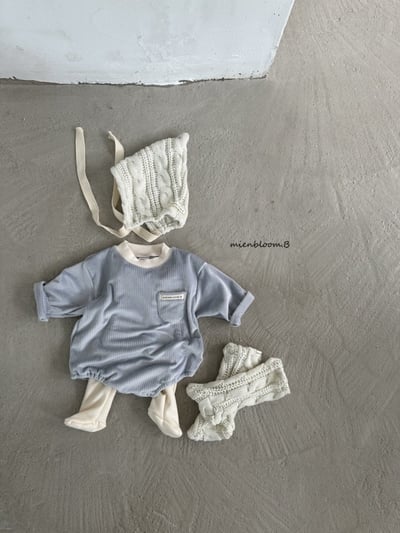 Bloom.b17｜(0m-24m) 絲絨口帶包屁衣10