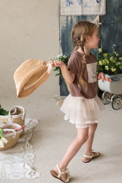 FLO27｜(75-140) 蛋糕蕾絲襯裙4