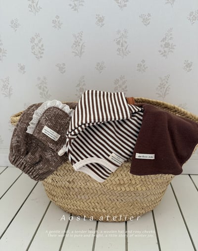 AOSTA49｜(6m-5y) 蕾絲花邊口袋碎花長褲15