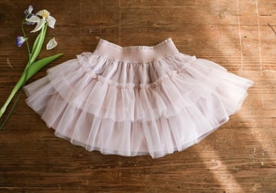 FLO43｜(75-140) 2色薄紗澎澎裙23