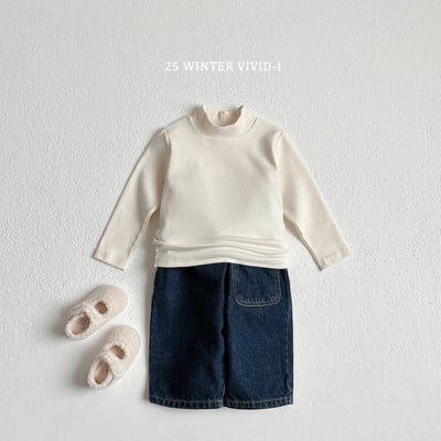 vivid76｜(78cm-125cm) 1+1素面配條紋上衣4