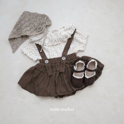 mimi market12 (75-90cm)  碎花荷葉邊上衣8