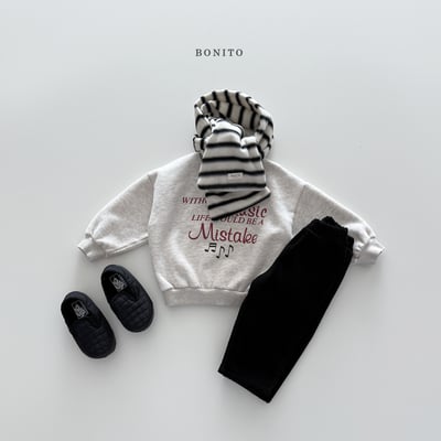 Bonito01｜(75cm-125cm) 條紋保暖圍巾19