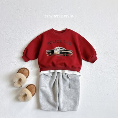 vivid37｜(78cm-125cm) 經典汽車印花休閒上衣7