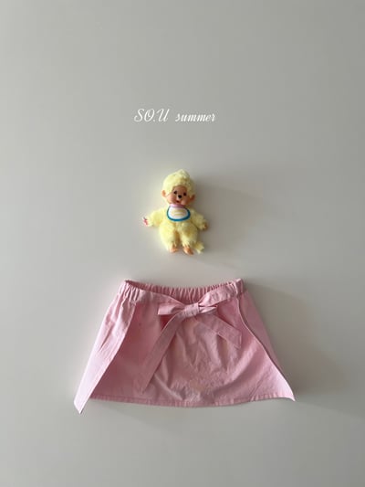 SO.U06｜(6m-4y) 印花粉紅圍裙7