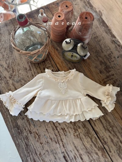 Marron10｜(1y-6y) 層次荷葉滾邊套裝4