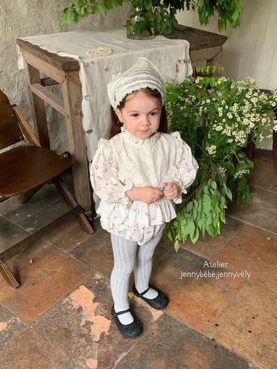 JE556｜(66-90cm) 荷葉邊層次包屁衣12