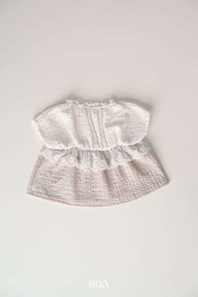 ROA01｜(6m-18m) 2色蕾絲撞色套裝18