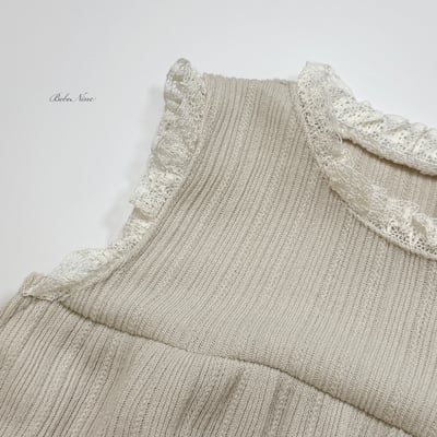 bebe nine16  (6m-24m) 3色彈力蕾絲連身服15