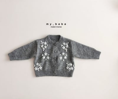 my_bebe04｜(-12m-7y) 花朵刺繡開襟外套6