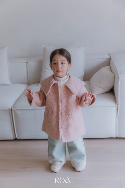 ROA32｜(80cm-120cm) 2色下擺蕾絲邊直筒褲9