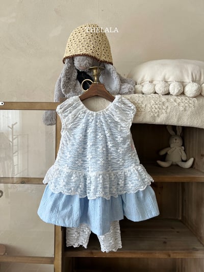 thelala29｜ (70-115) 幸運草蕾絲無袖上衣2