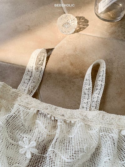 Bebe holic51｜(Free) 蝴蝶結蕾絲背心12