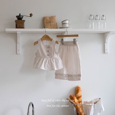 M-KIDS22｜(65-115cm) 條紋傘狀設計背心11