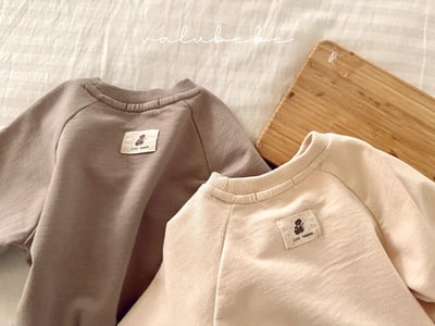 Valubebe02｜(65-90) 印花小熊休閒上衣5