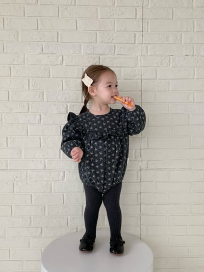 JE631｜(66cm-90cm) 花卉鋪棉綁帶包屁衣10